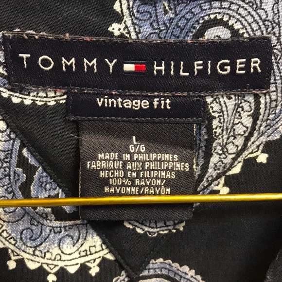 Men’s Tommy Hilfiger L 6/6 Vintage Fit Shirt - Picture 2 of 3